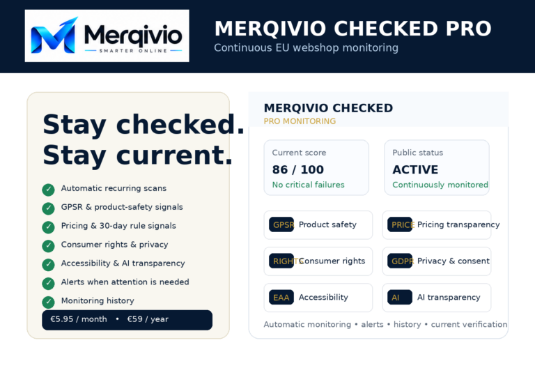 Merqivio Checked Pro — Surveillance continue